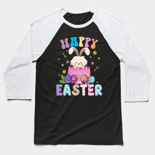 Happy Easter Bunny Seal Cute Egg Hunting Baseball T-Shirt